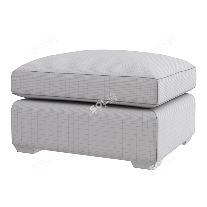 Landon Ottoman: Stylish Elegance Defined 3D model image 2
