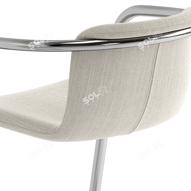 Sleek and Stylish West Elm Stools 3D model image 5