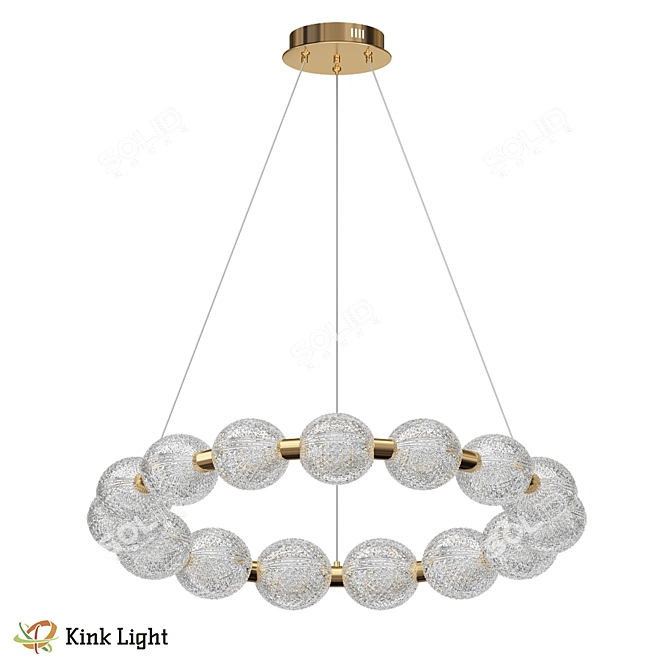 Claude Bronze Pendant Light 55W 3D model image 1