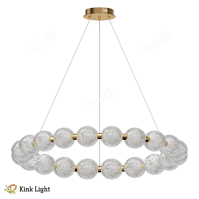 Clodie Bronze Pendant Light 3D model image 1