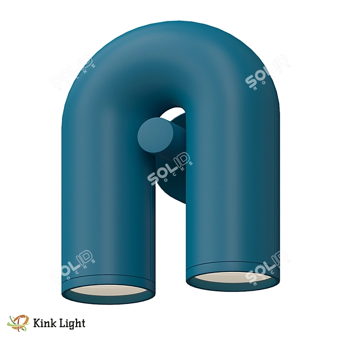 Kink Light Loft Series Wall Sconce 3D model image 2