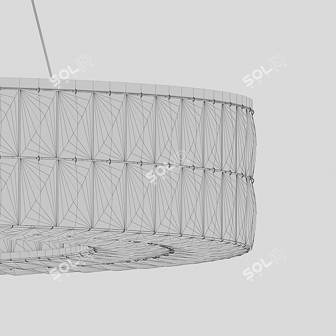 Golden Myrtle Pendant Light Fixture 3D model image 2