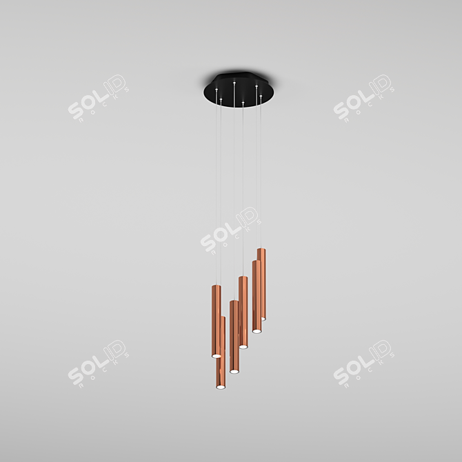 Cascade Pendant Light HOKASU PL14 3D model image 3