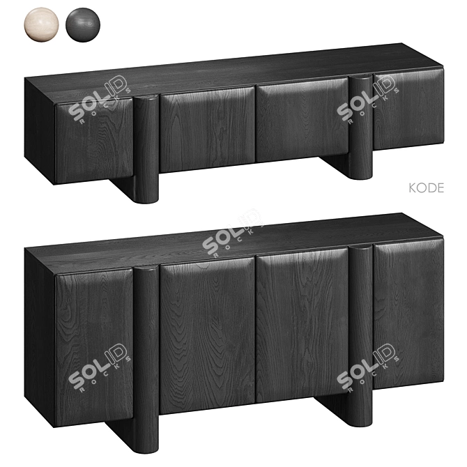 Cosmo TV Stand & Komod 3D model image 1