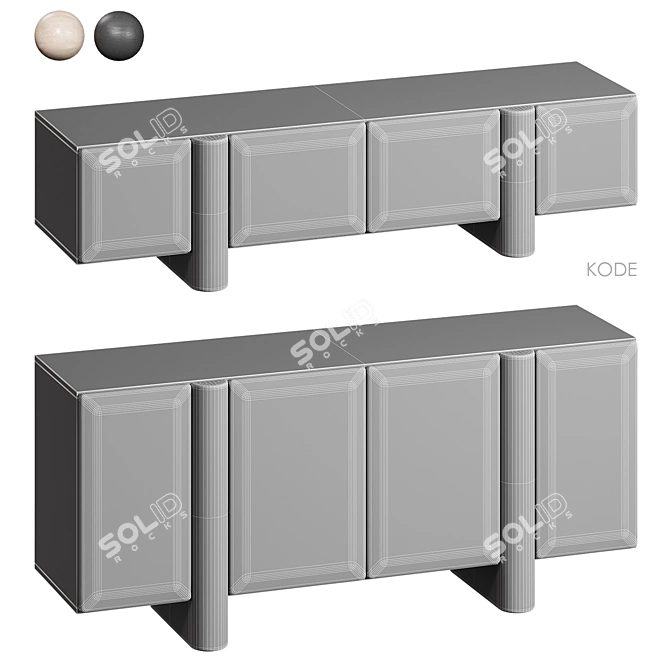 Cosmo TV Stand & Komod 3D model image 4