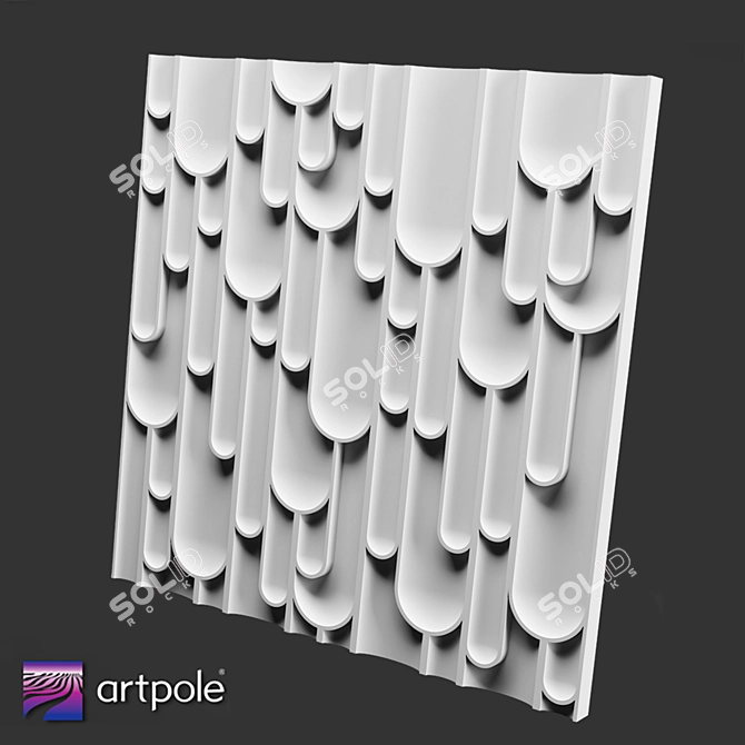 Modern 3D Gypsum Panel - REVERY 3D model image 1