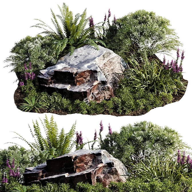 Corona Legacy Outdoor Plant Model 3D model image 1