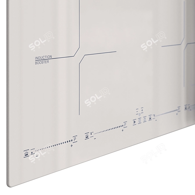 HOMSair Induction Cooktop Set 3D model image 4