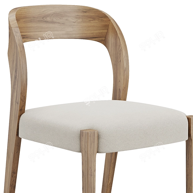 Hamish Upholstered Dining Chair 3D model image 4