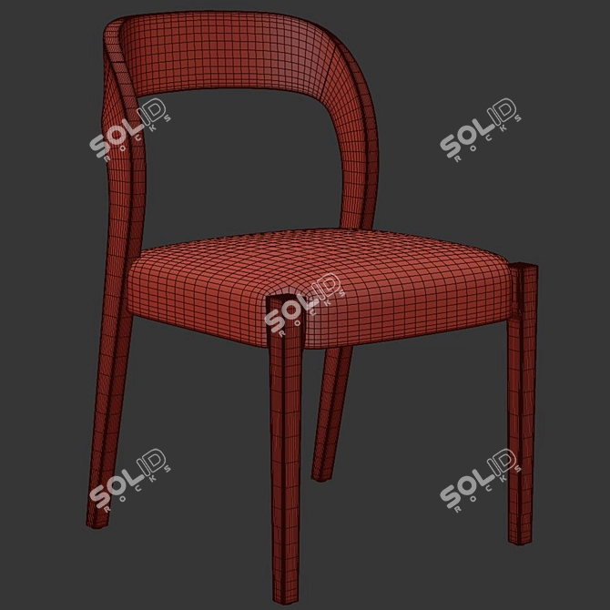 Hamish Upholstered Dining Chair 3D model image 7