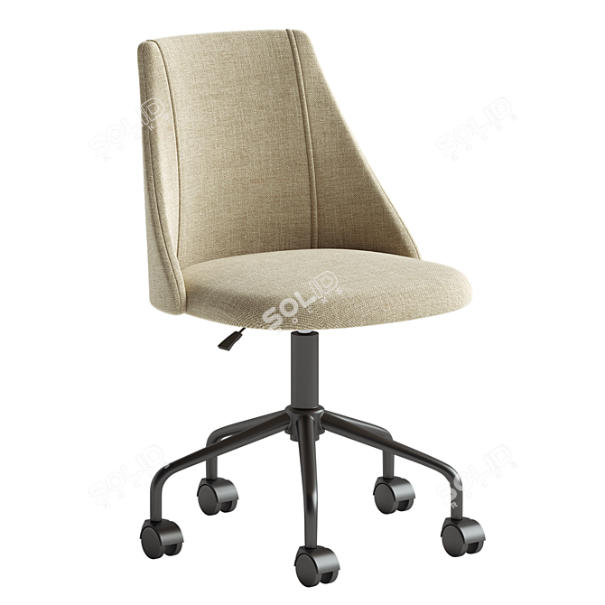 Office Computer Chair 3D Model 3D model image 3