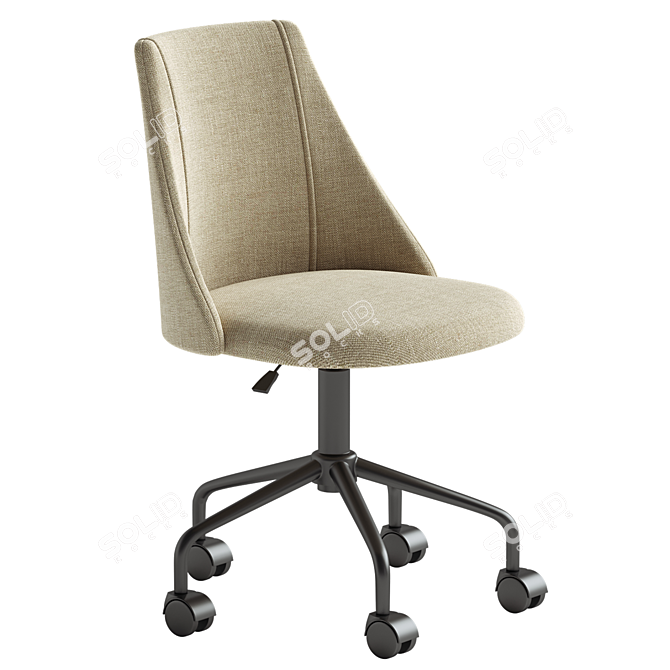 Office Computer Chair 3D Model 3D model image 5