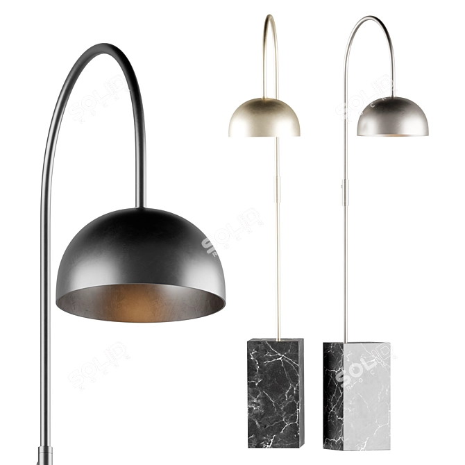 Modern Jenkin Floor Lamp 3D model image 1