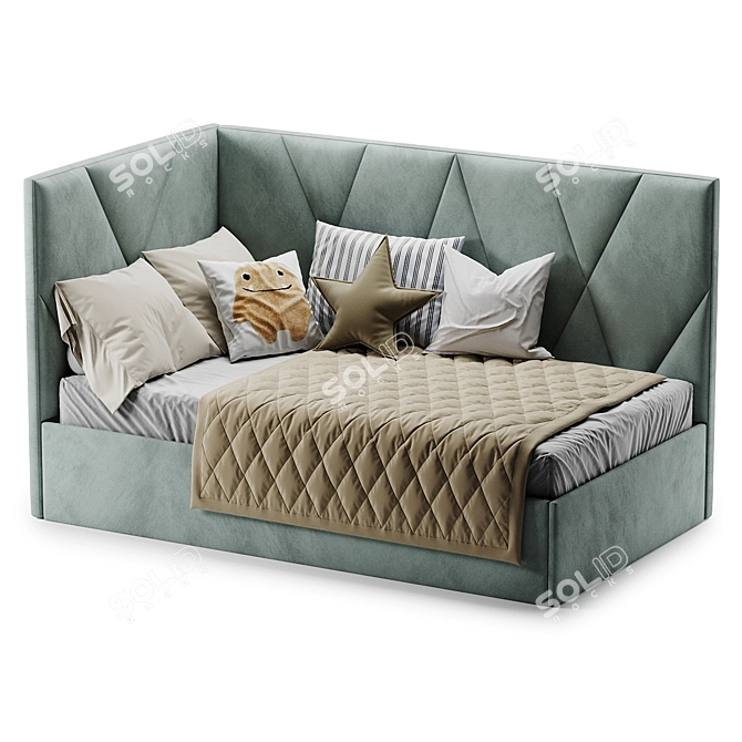 Elegant Children's Bed 2017 3D model image 3