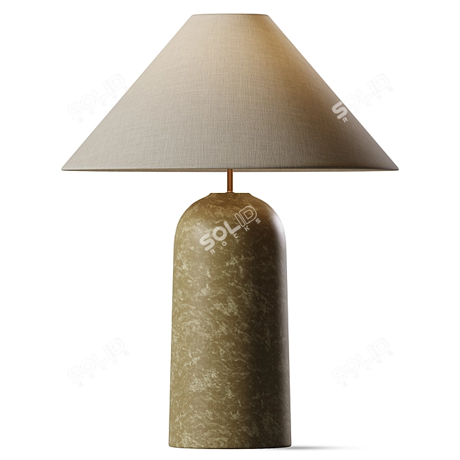 Ceramic XXL Desk Lamp Base 3D model image 1