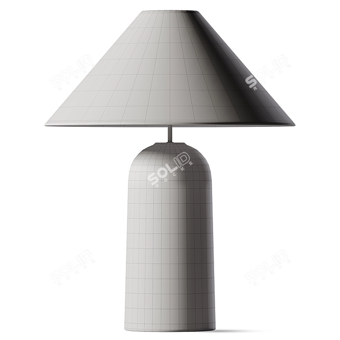 Ceramic XXL Desk Lamp Base 3D model image 2