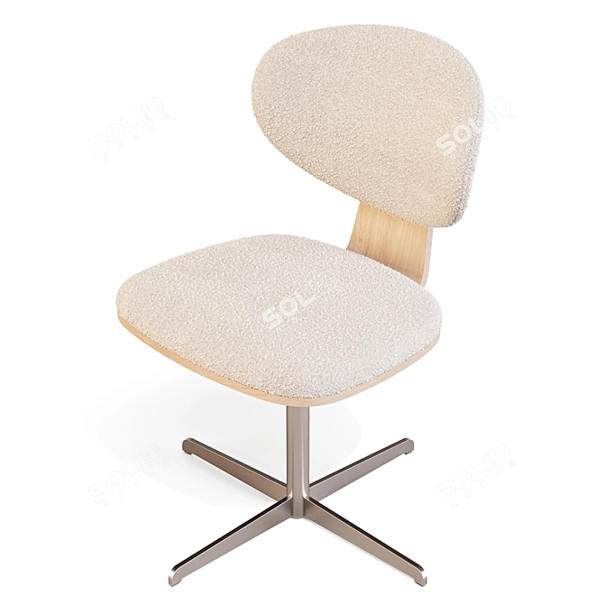 Elegant Olos Office Chair 3D model image 9