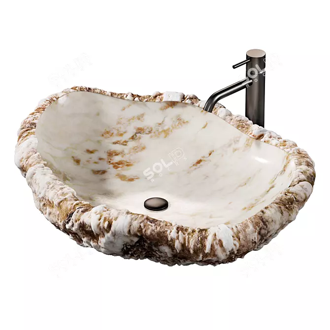 Natural Onyx Sink Model 3D model image 1