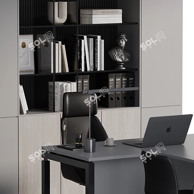 PBR Boss Desk 3D Model 3D model image 4