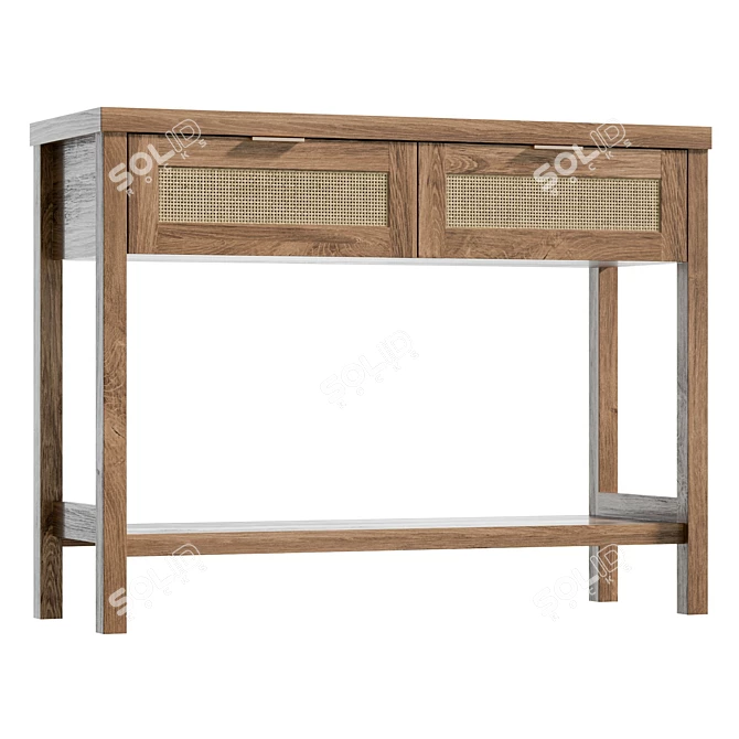 Tropical-inspired Console Table 3D model image 1