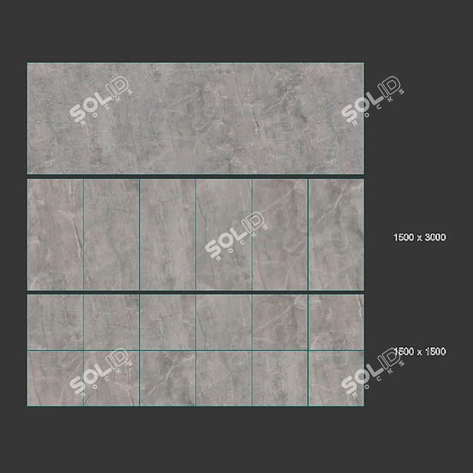 Premium Seamless Ceramic Tile "Synestesia 3D model image 4