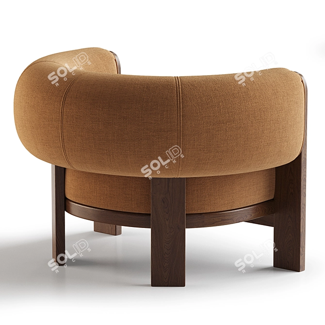 Elegant Vanderbilt Chair, 3Ds Max 3D model image 4