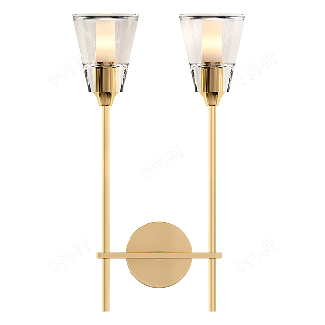 Imperium Loft Double Wall Lamp 3D model image 1