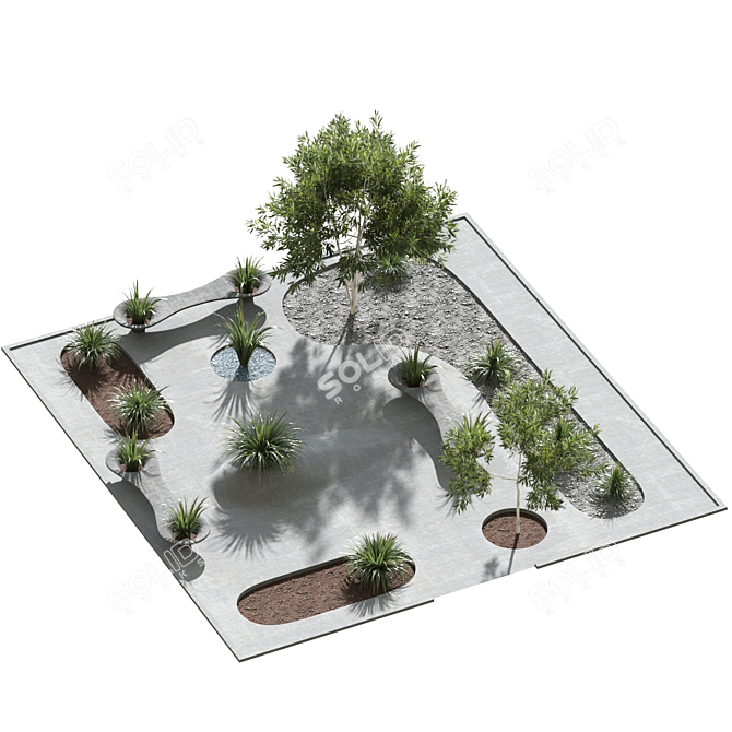 Town Square Render View 3D model image 2