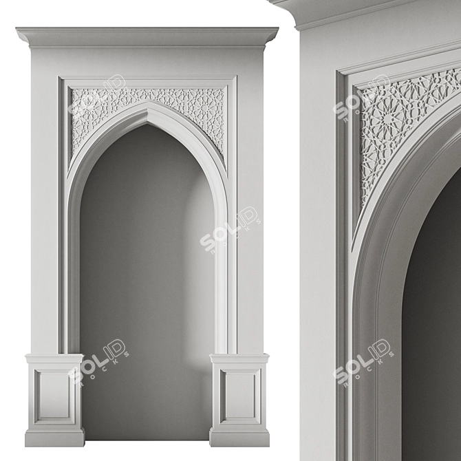 Adjustable Arabesque Arch Kit 3D model image 1