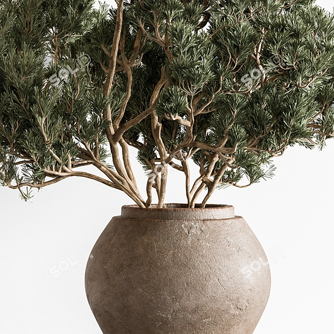 Green Branch Bouquet 166 3D model image 2