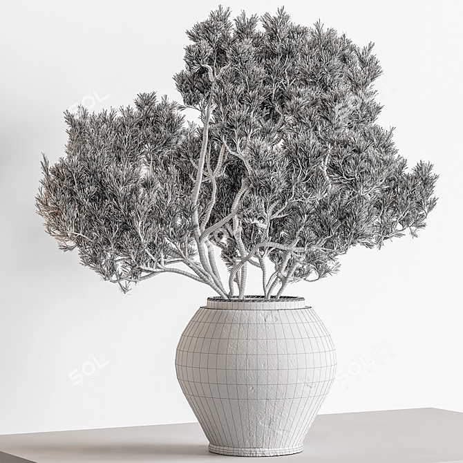 Green Branch Bouquet 166 3D model image 3