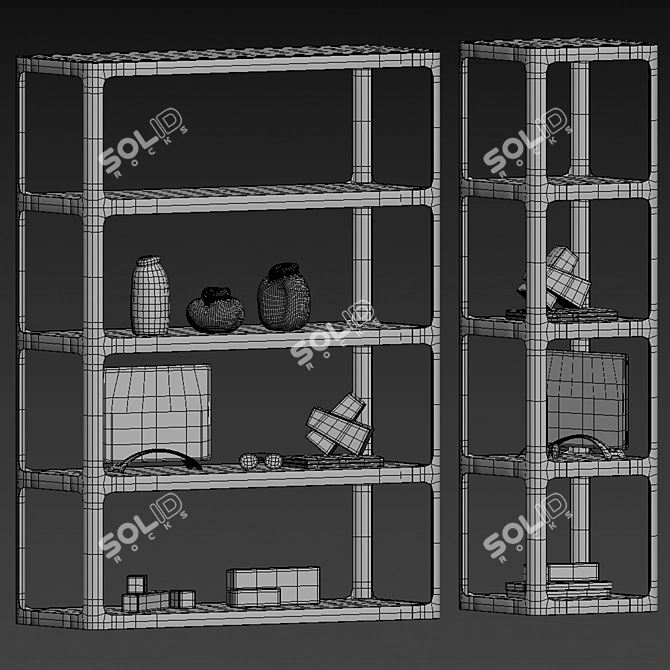 Title: Minimalistic Storage Solution 3D model image 2