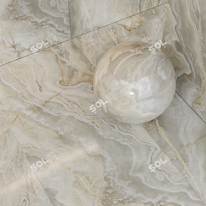 Elegant ONIX SLF Ceramic Tile 3D model image 2