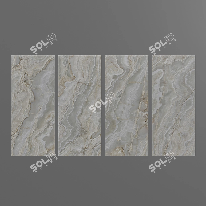 Elegant ONIX SLF Ceramic Tile 3D model image 3