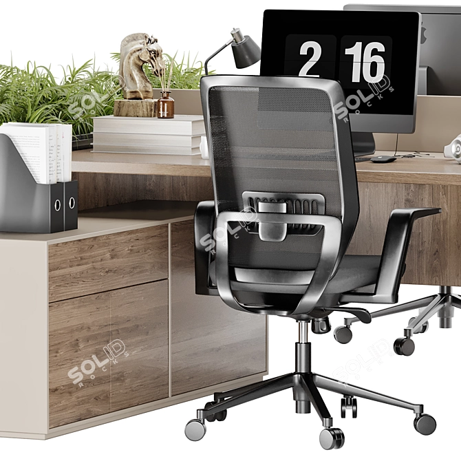 Corona Legacy Office Furniture Set 3D model image 4