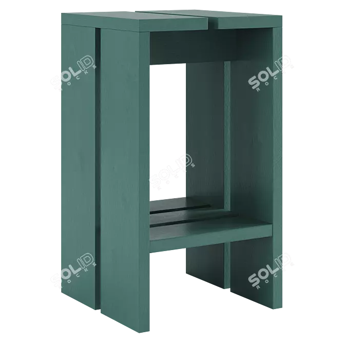 Modern Föppl Bar Stool. 3D model image 3