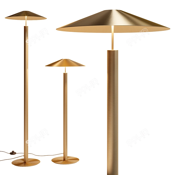 Modern LED Floor Lamp 3D model image 1