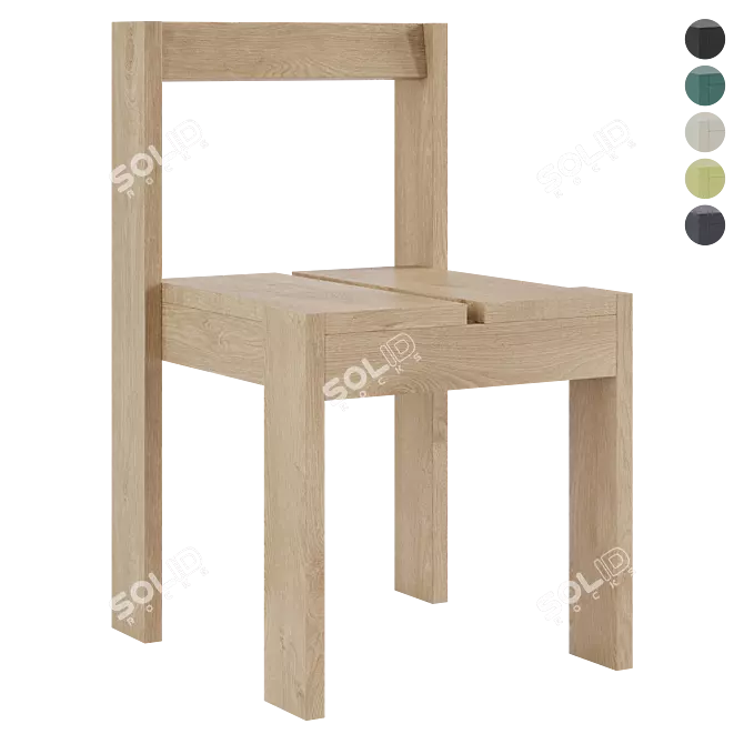 Modern Föppl Dining Chair 3D model image 1