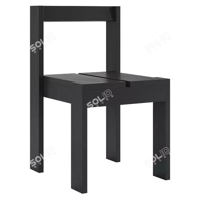 Modern Föppl Dining Chair 3D model image 2