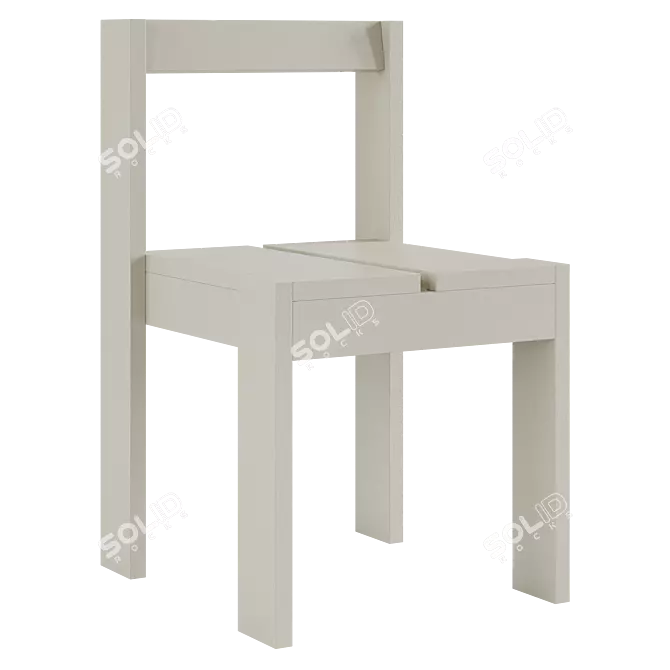 Modern Föppl Dining Chair 3D model image 4