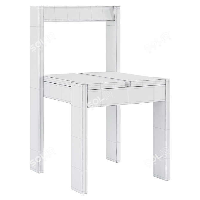 Modern Föppl Dining Chair 3D model image 7