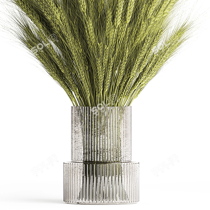 Spring Wheat Field Bouquet 3D model image 4