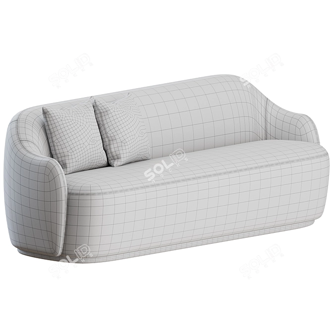 Fogia Barba Club Sofa: Modern Elegance 3D model image 3