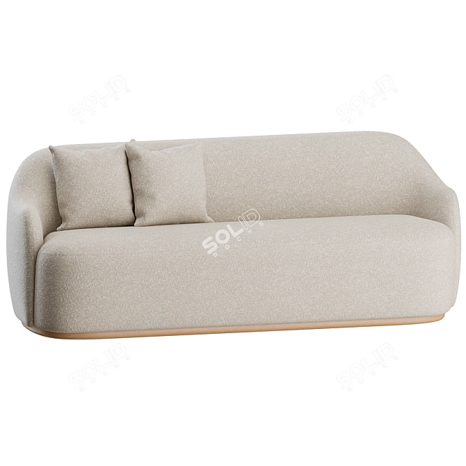 Fogia Barba Club Sofa: Modern Elegance 3D model image 5