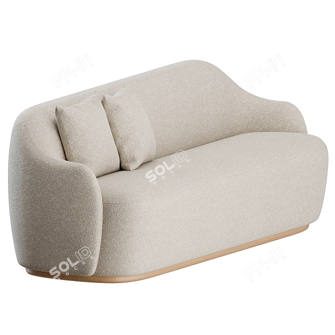 Fogia Barba Club Sofa: Modern Elegance 3D model image 6