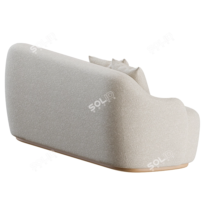 Fogia Barba Club Sofa: Modern Elegance 3D model image 7