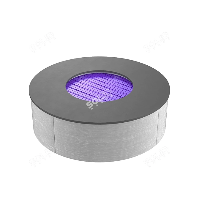 Compact Circle In-ground Trampoline 3D model image 1