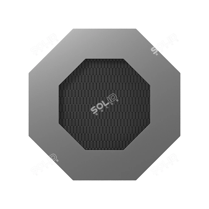 Title: 8-Sided In-ground Trampoline OM 3D model image 5