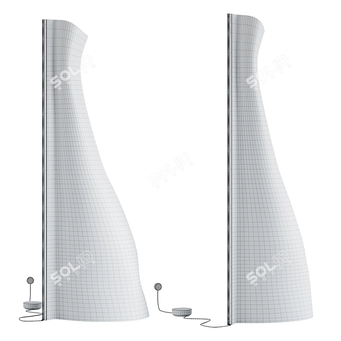 Elegant Manta Grand Lamp 3D model image 2