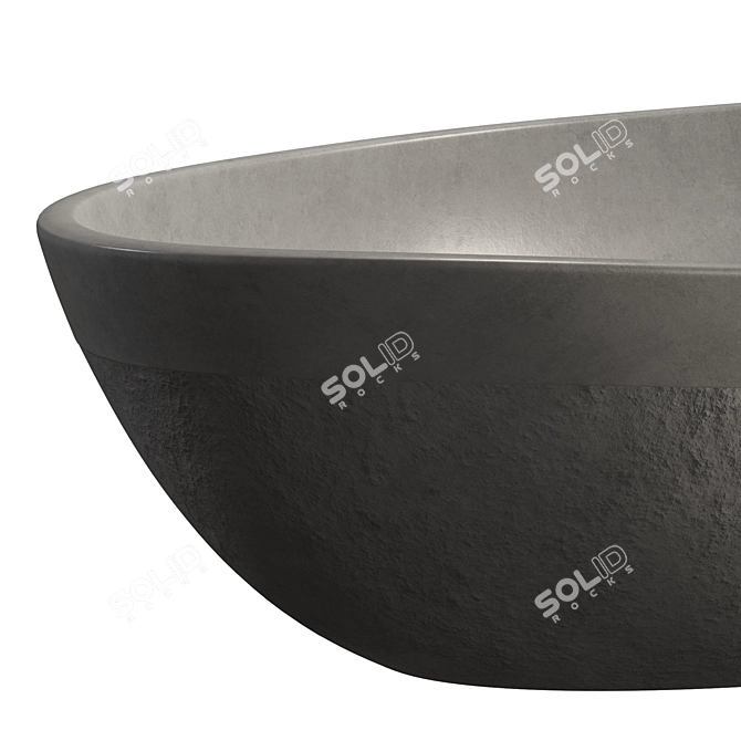 Modern Detachable Bath Tub Model 3D model image 3